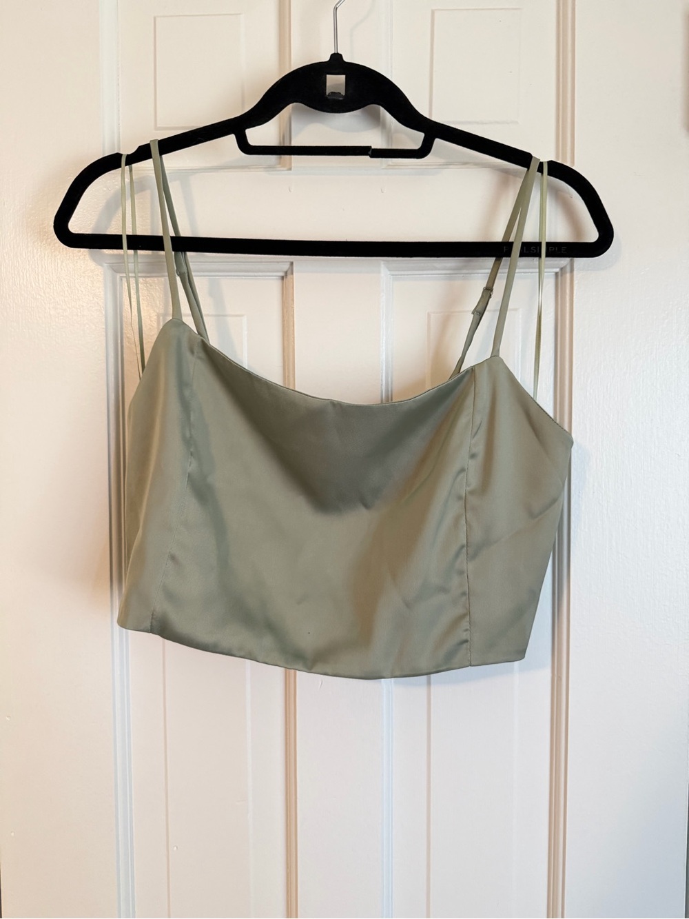 Classic Olive Green Satin Cami Top & Pant